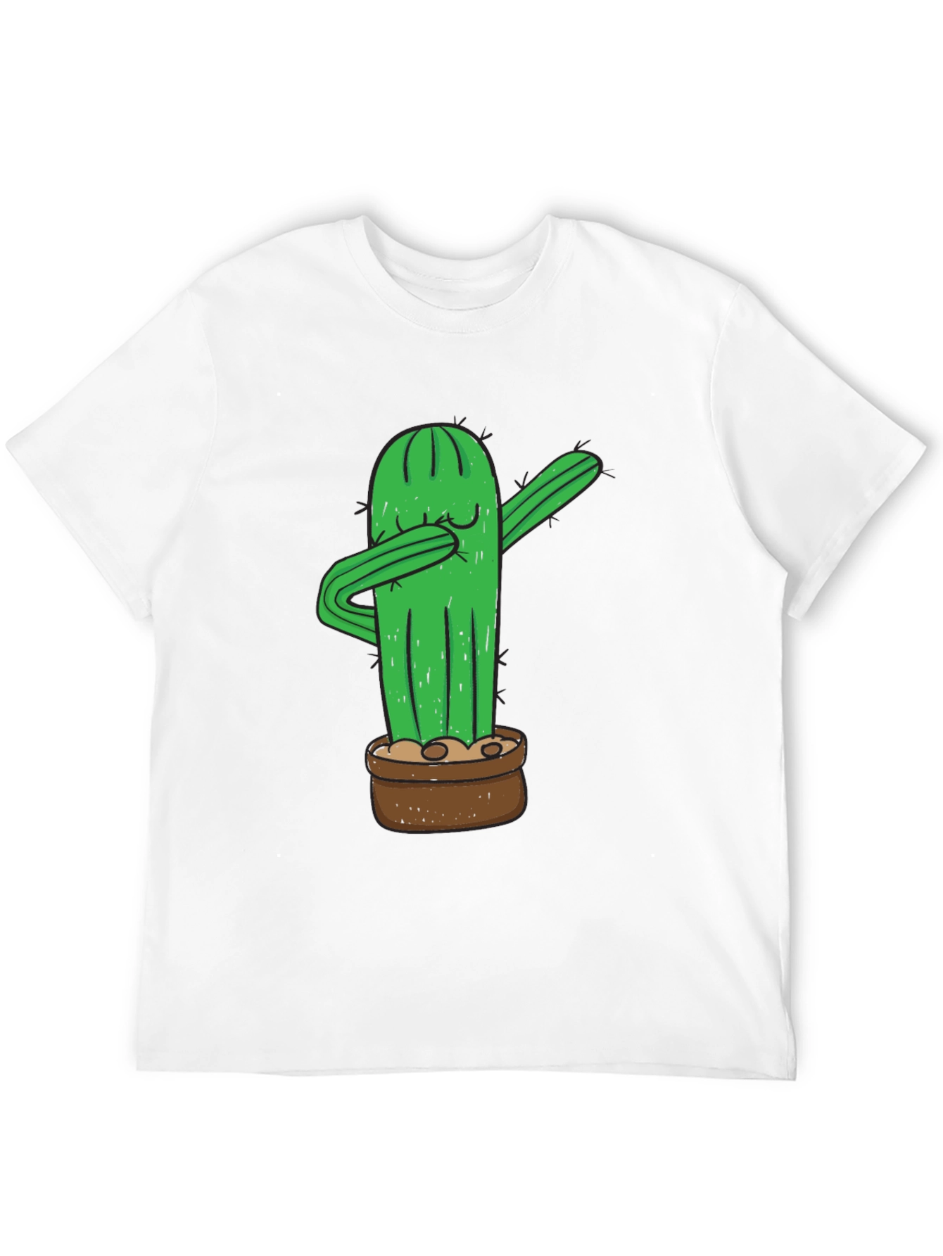 Dabbing Cactus Graphic Tee - Funny Plant Lover Shirt