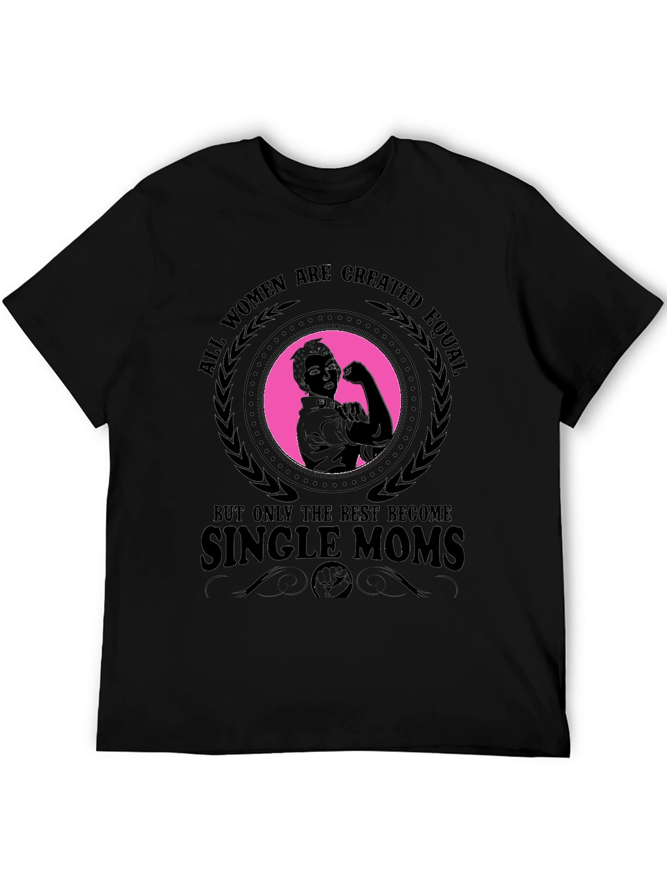 Empowered Single Mom T-Shirt - Strong Woman Graphic Tee