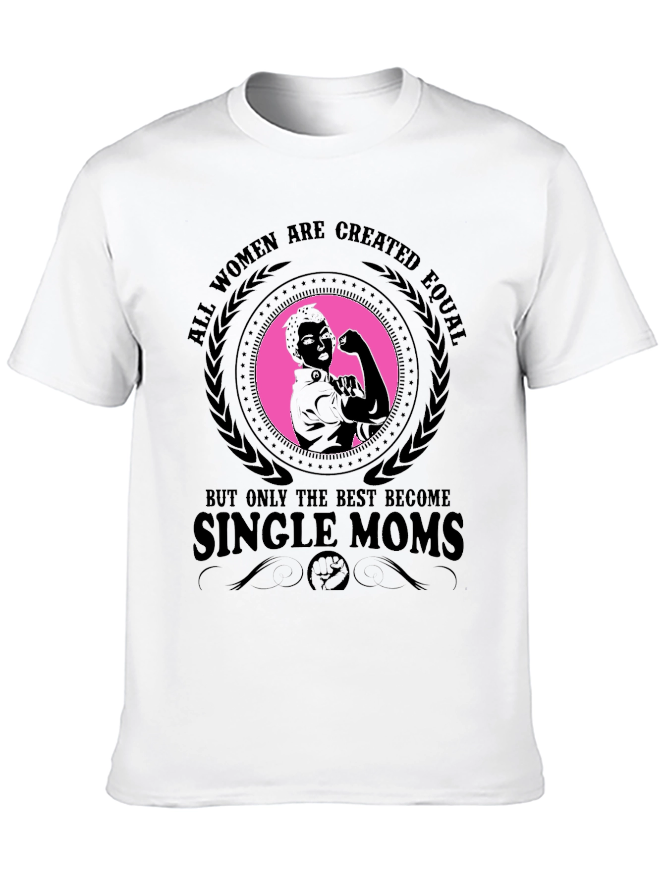 Empowered Single Mom T-Shirt - Strong Woman Graphic Tee