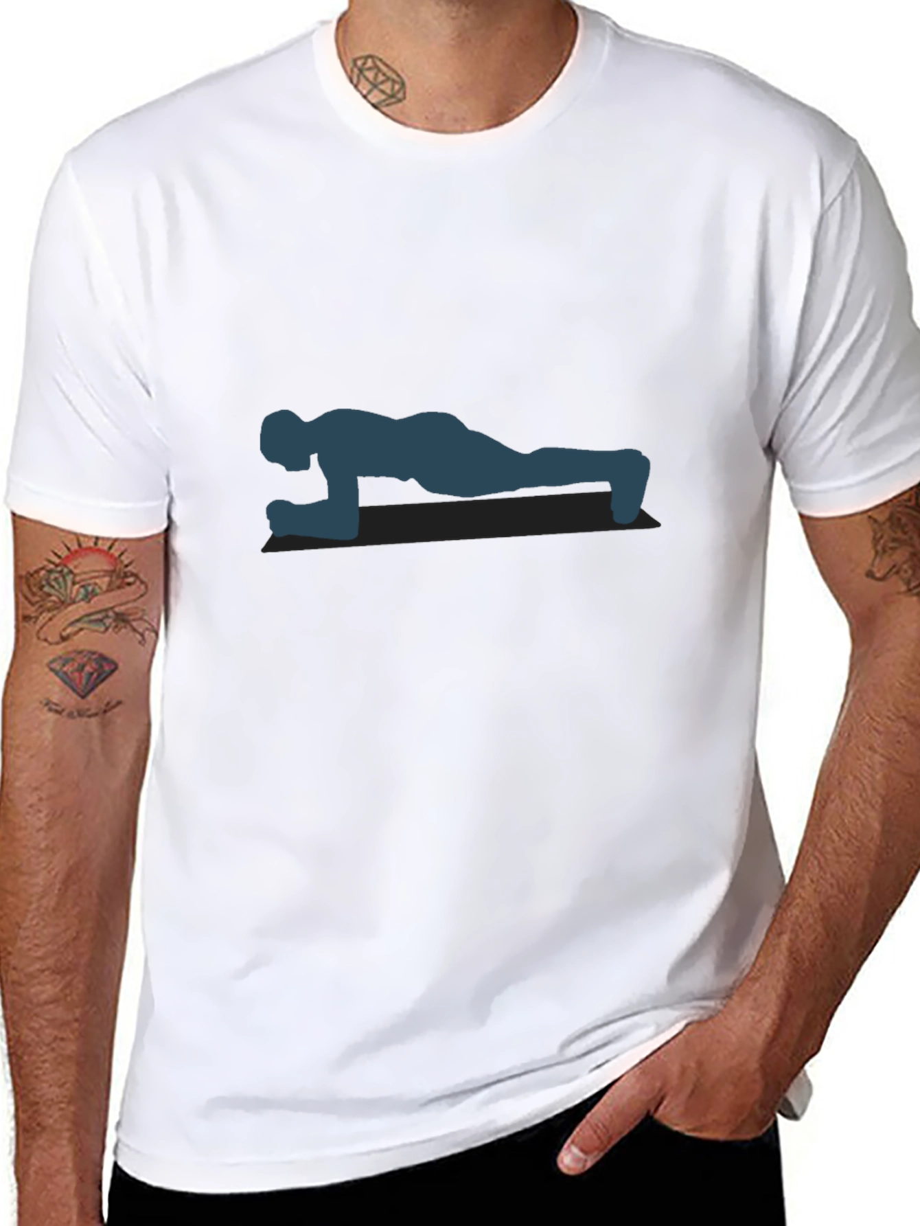 Fitness Plank Pose T-Shirt