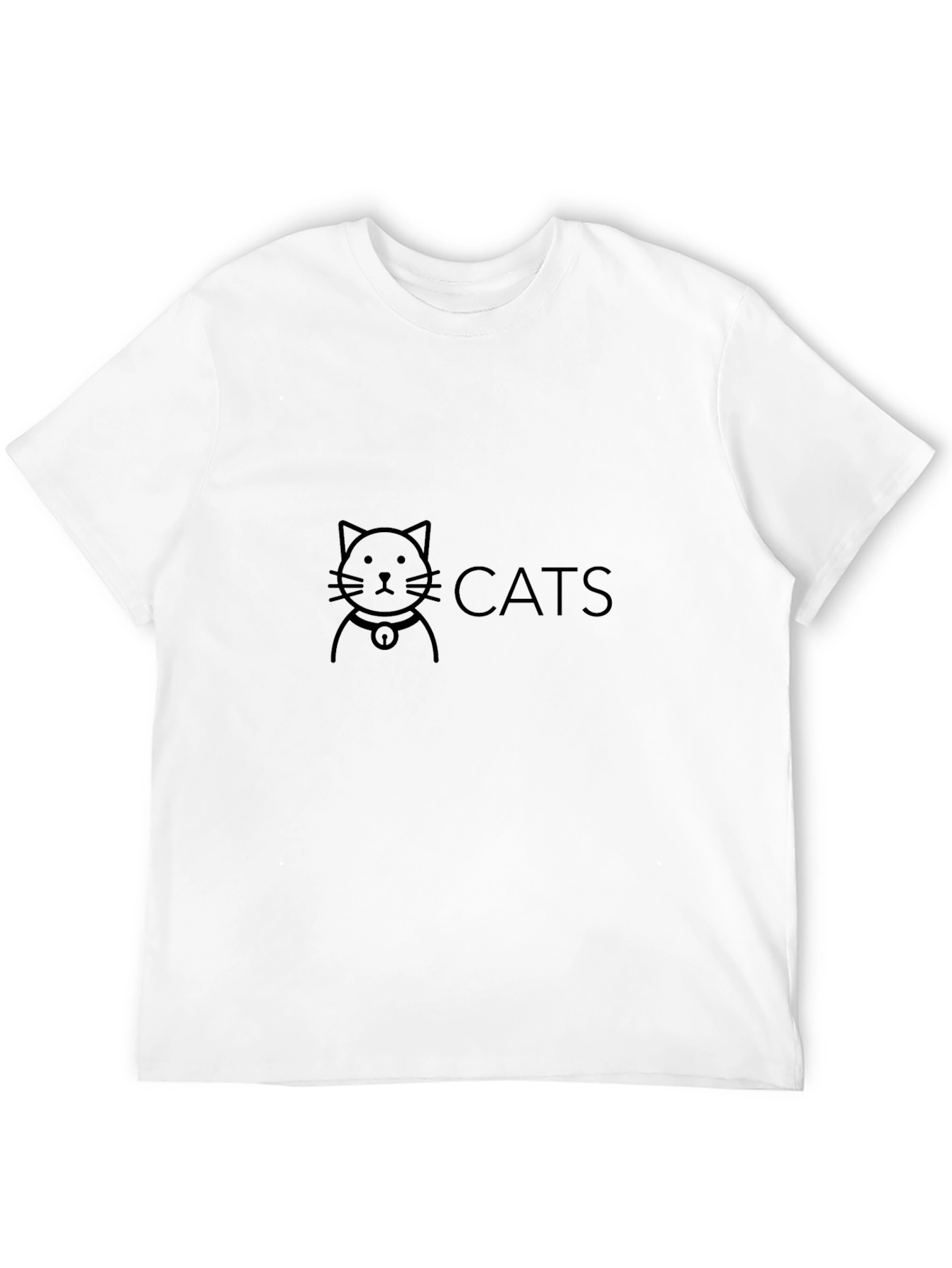 Cats Graphic T-Shirt - Black Cotton Tee