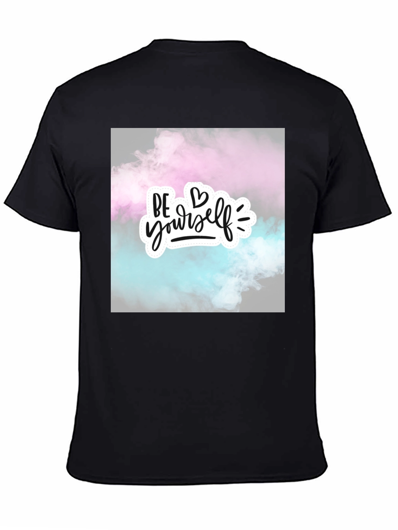 Be Yourself Graphic Tee - Stylish Black Cotton T-Shirt