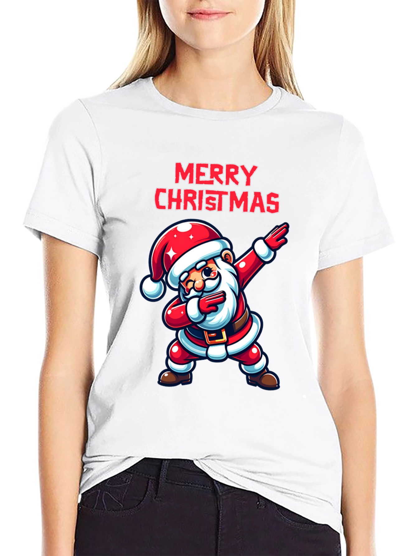 Dabbing Santa Merry Christmas T-Shirt