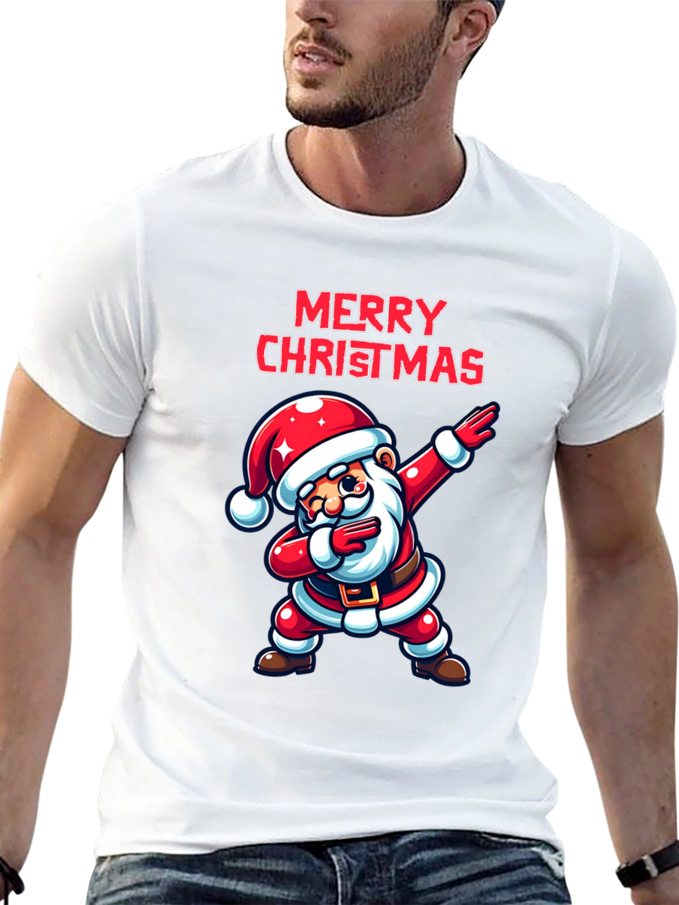 Dabbing Santa Merry Christmas T-Shirt