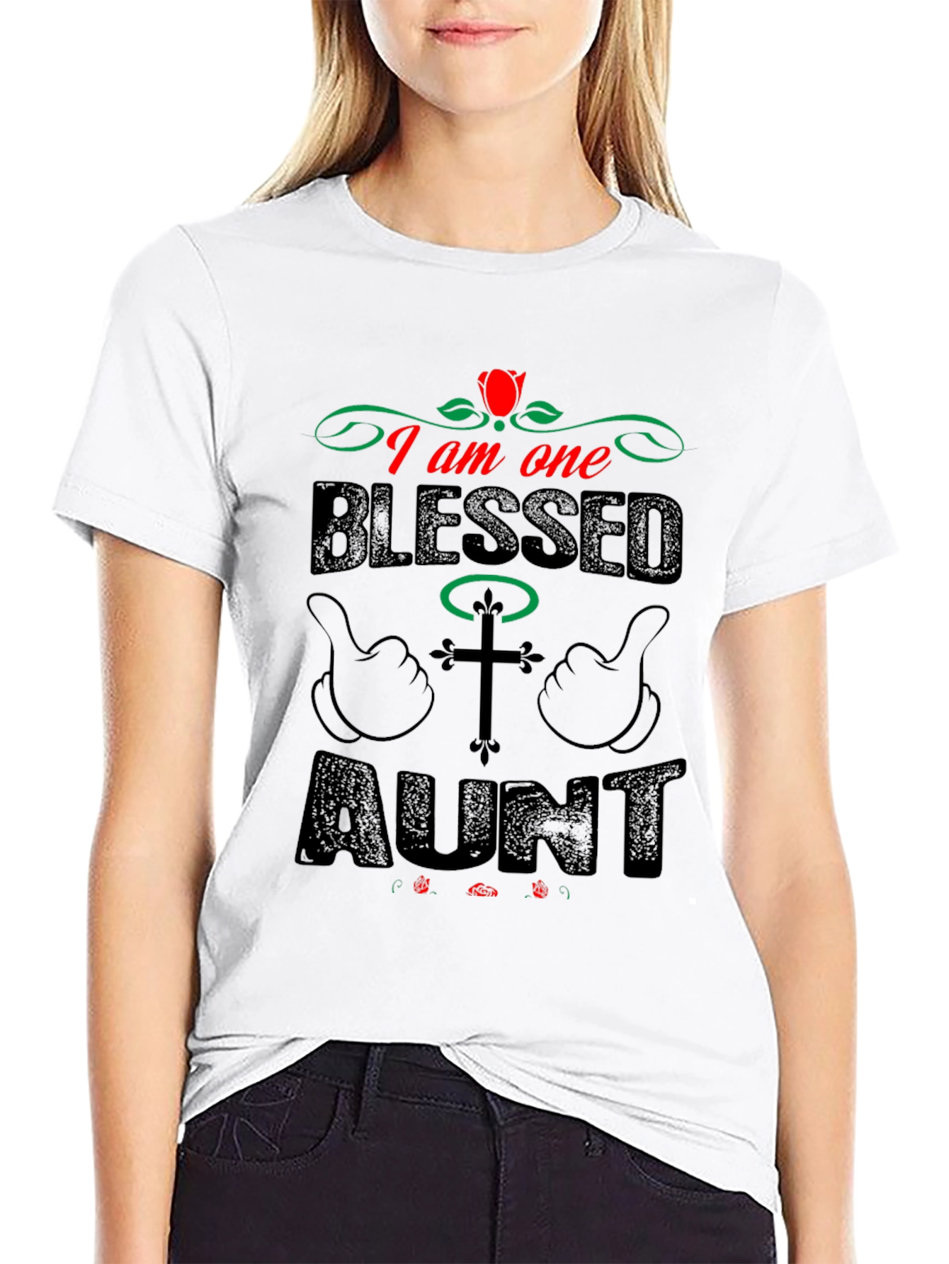 Blessed Aunt T-Shirt - Christian Family Gift