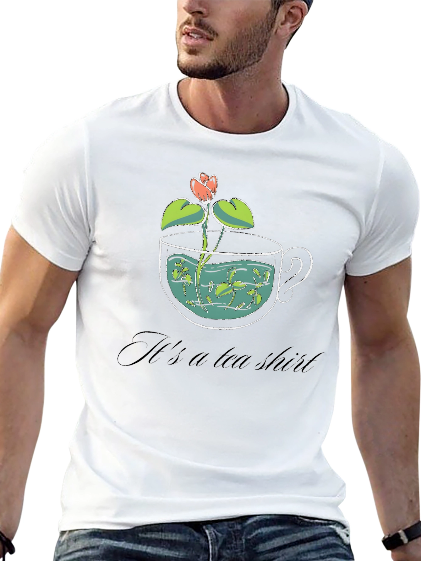 Its a Tea Shirt - Black Graphic Tee