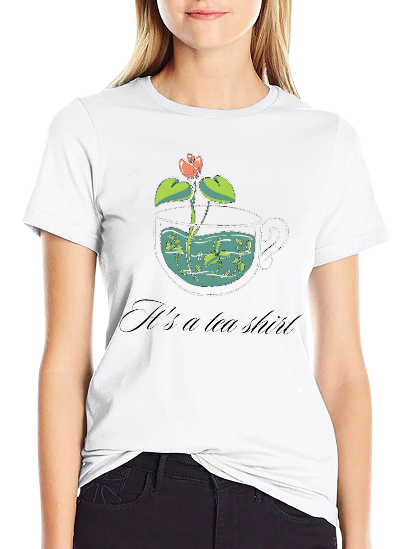 Its a Tea Shirt - Black Graphic Tee