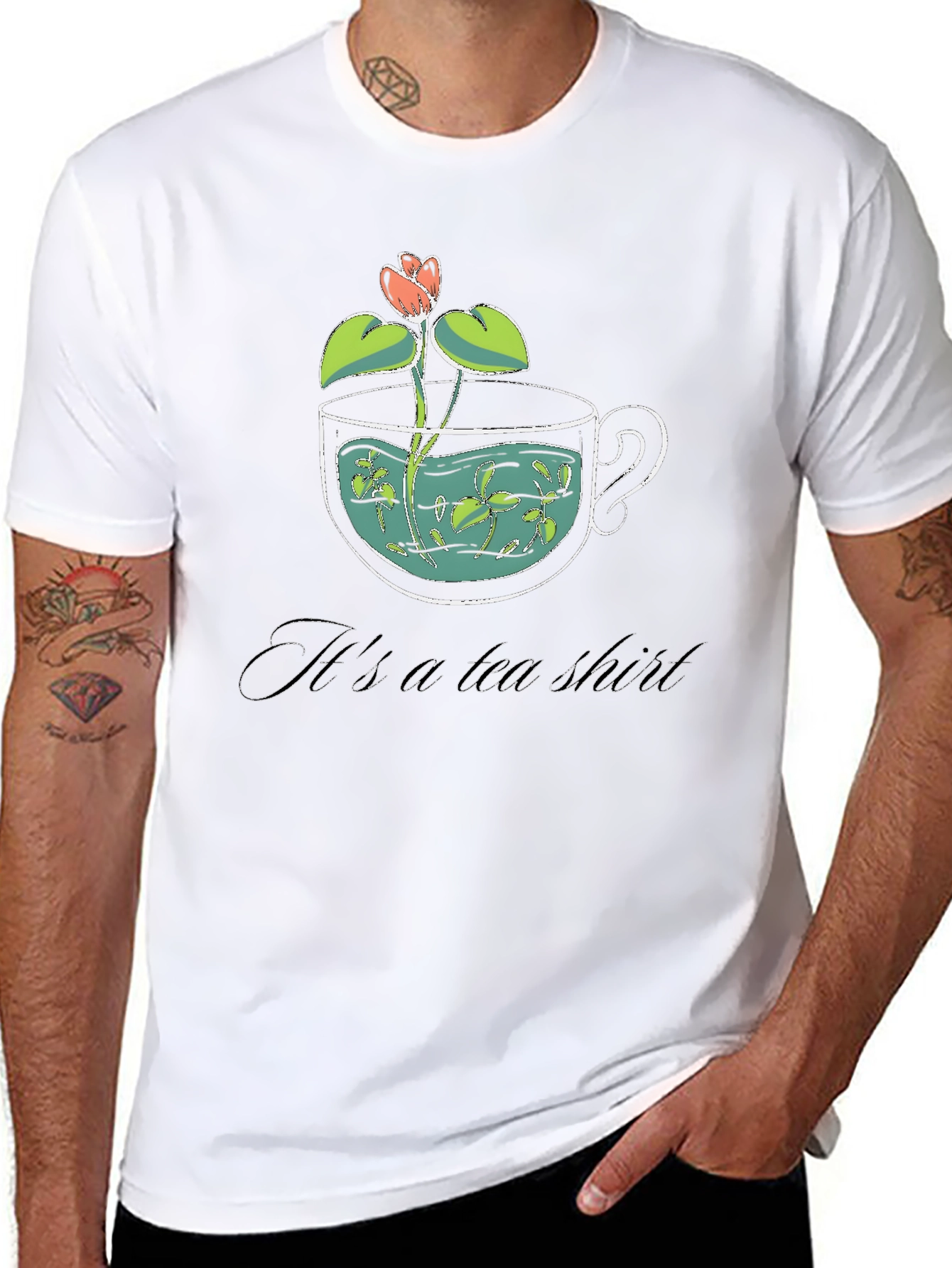 Its a Tea Shirt - Black Graphic Tee