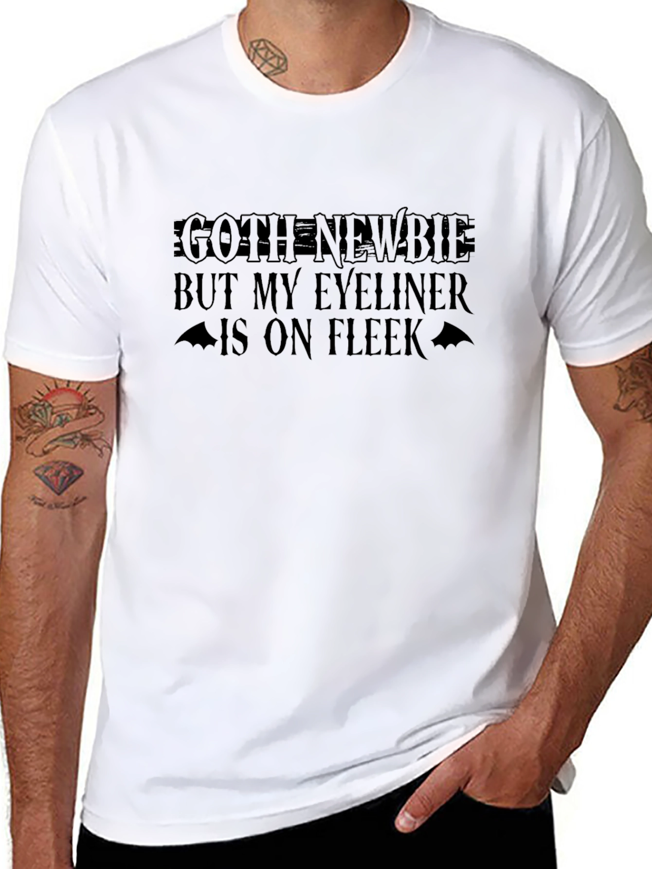 Goth Newbie Eyeliner Fleek Graphic Tee