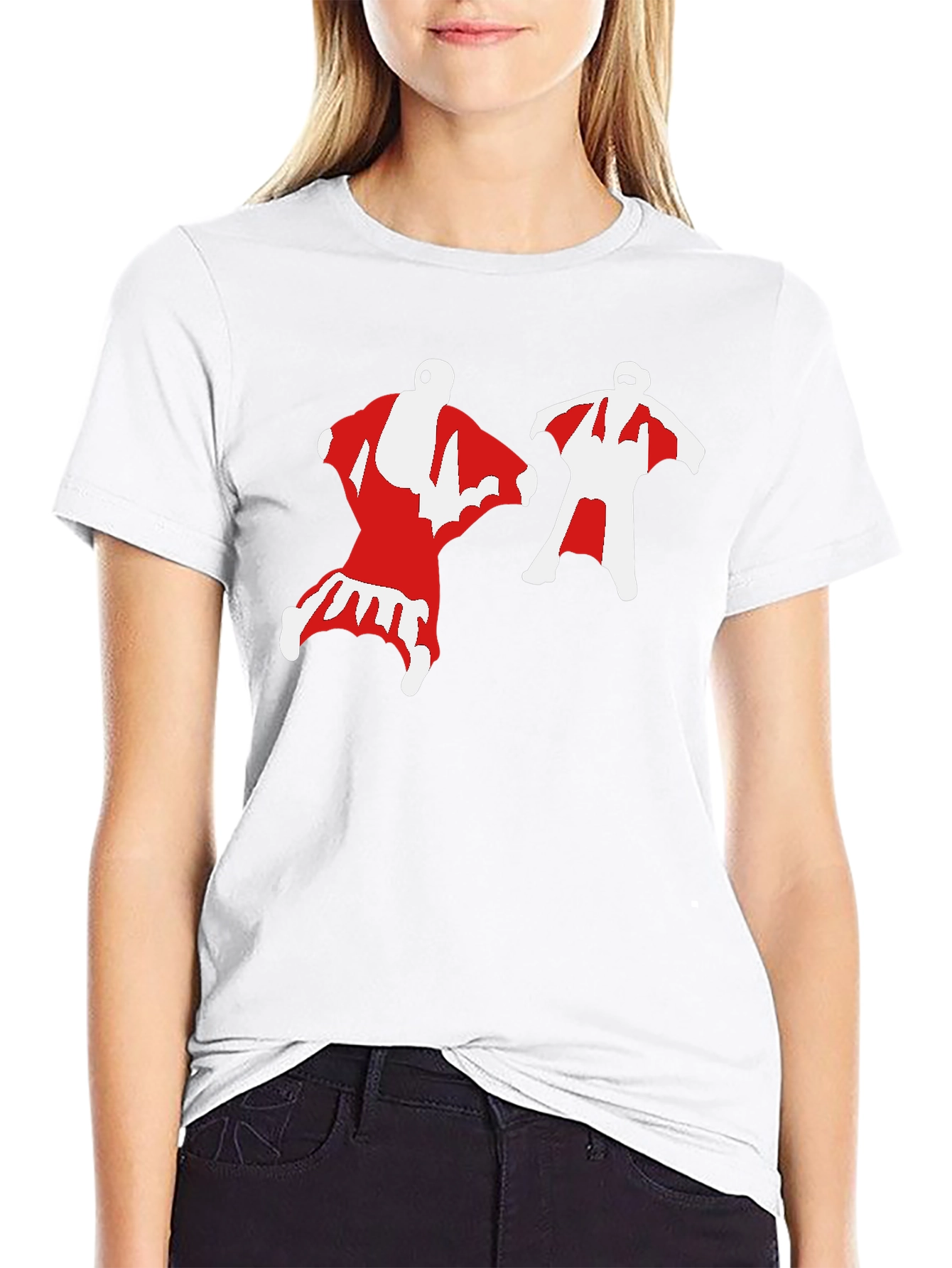 Wingsuit Skydivers Graphic Tee - Black Cotton T-Shirt