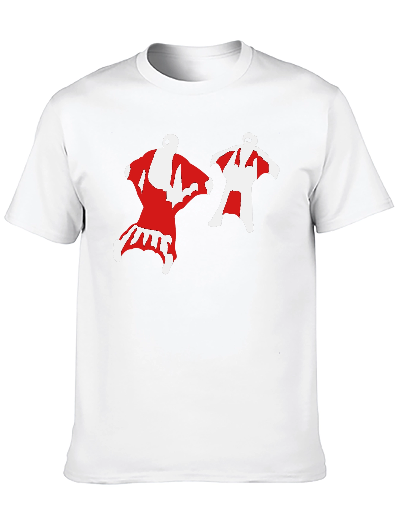 Wingsuit Skydivers Graphic Tee - Black Cotton T-Shirt