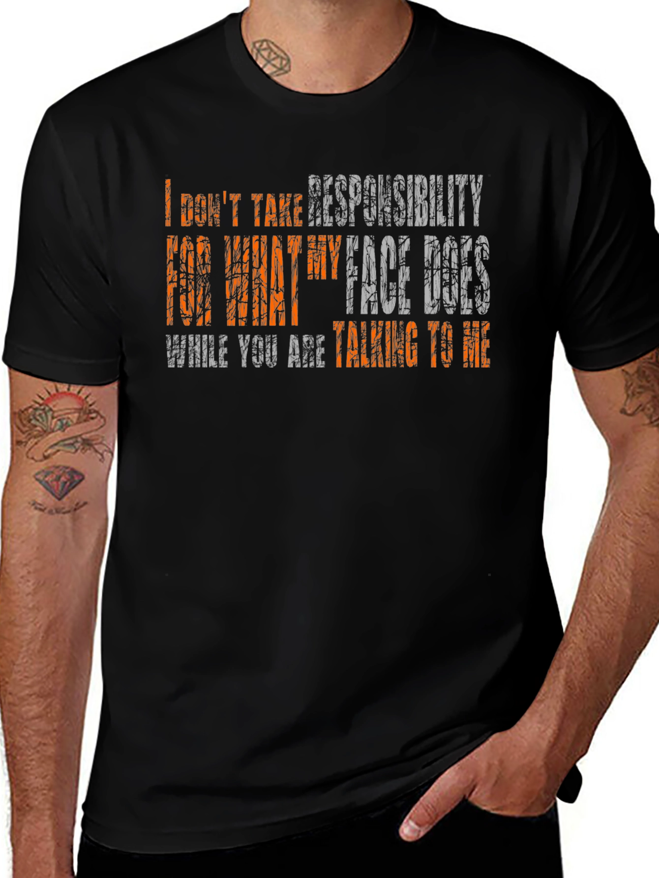I Dont Take Responsibility Funny Graphic Tee