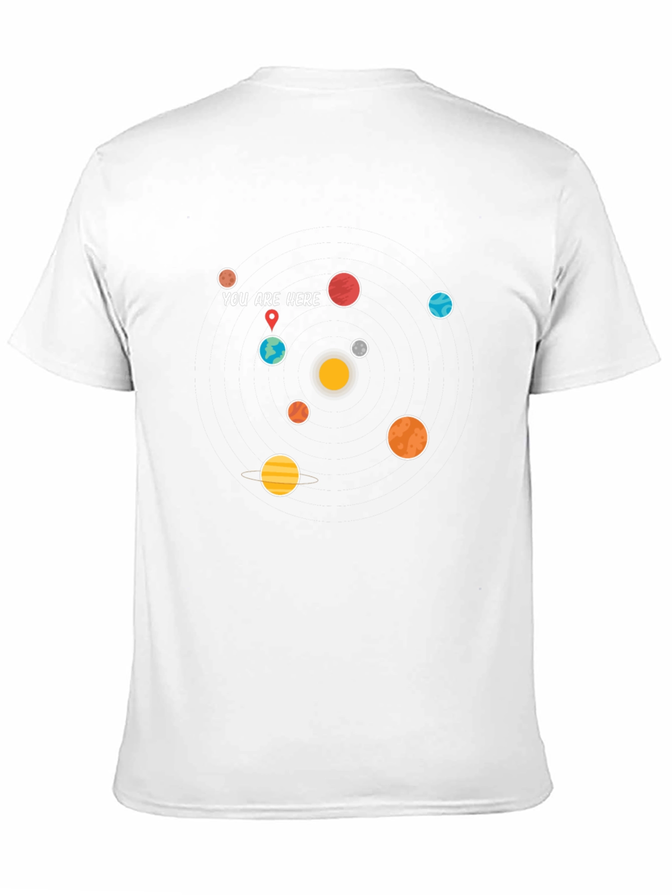Planets Graphic T-Shirt - You Are Here Design