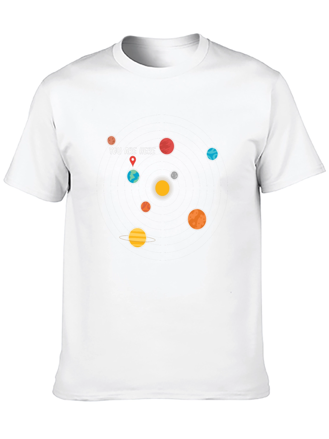 Planets Graphic T-Shirt - You Are Here Design