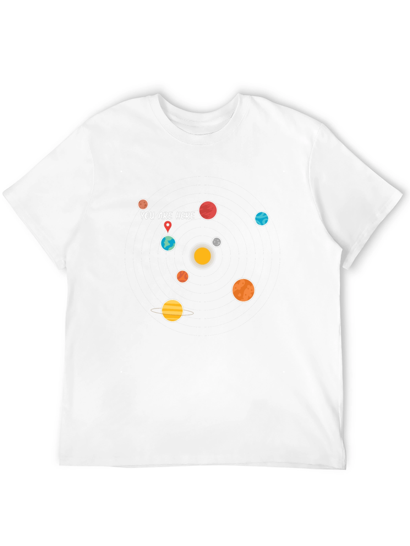 Planets Graphic T-Shirt - You Are Here Design