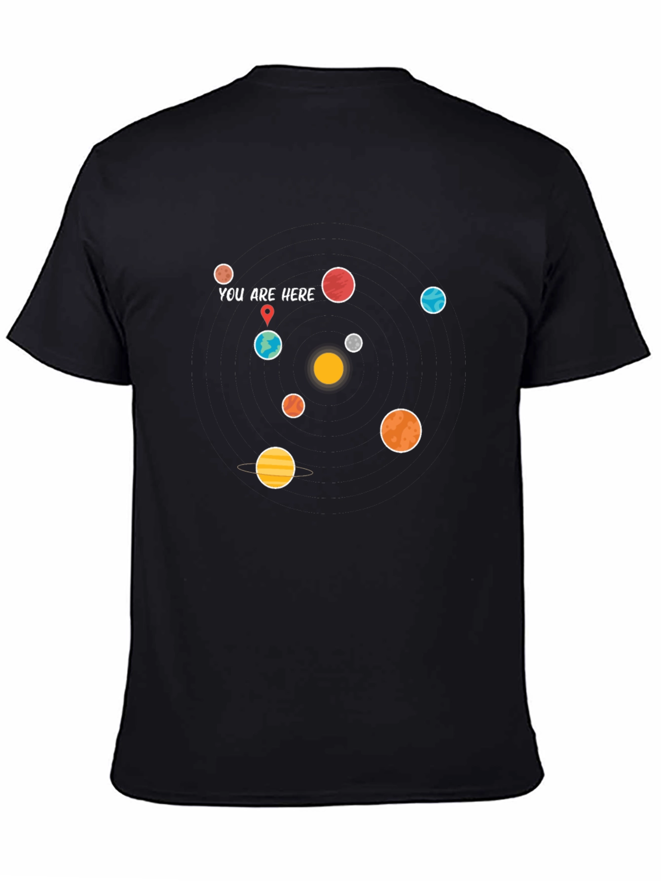 Planets Graphic T-Shirt - You Are Here Design