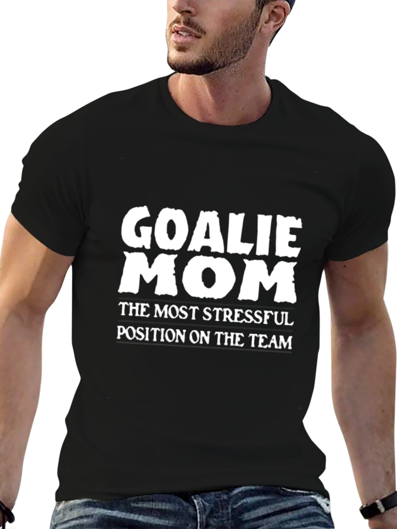 Goalie Mom Graphic Tee - Most Stressful Position