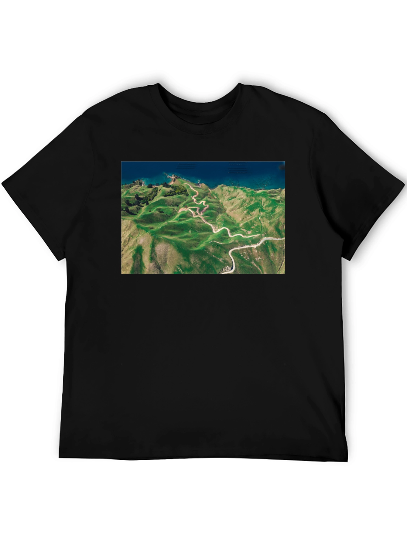 Scenic Route Tee - Black Cotton T-Shirt