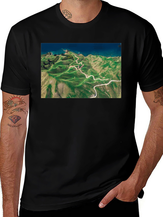 Scenic Route Tee - Black Cotton T-Shirt