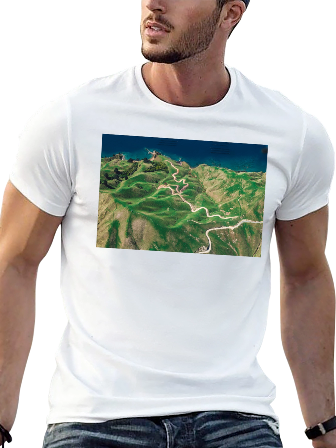 Scenic Route Tee - Black Cotton T-Shirt