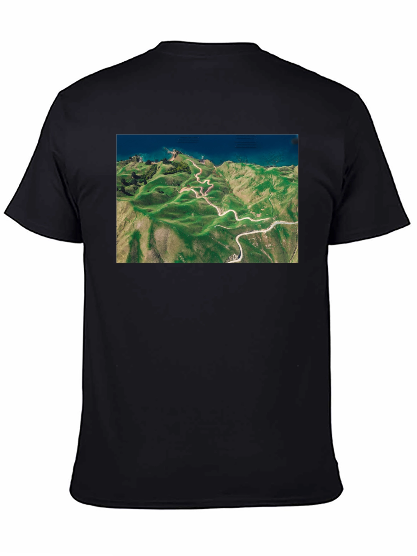Scenic Route Tee - Black Cotton T-Shirt