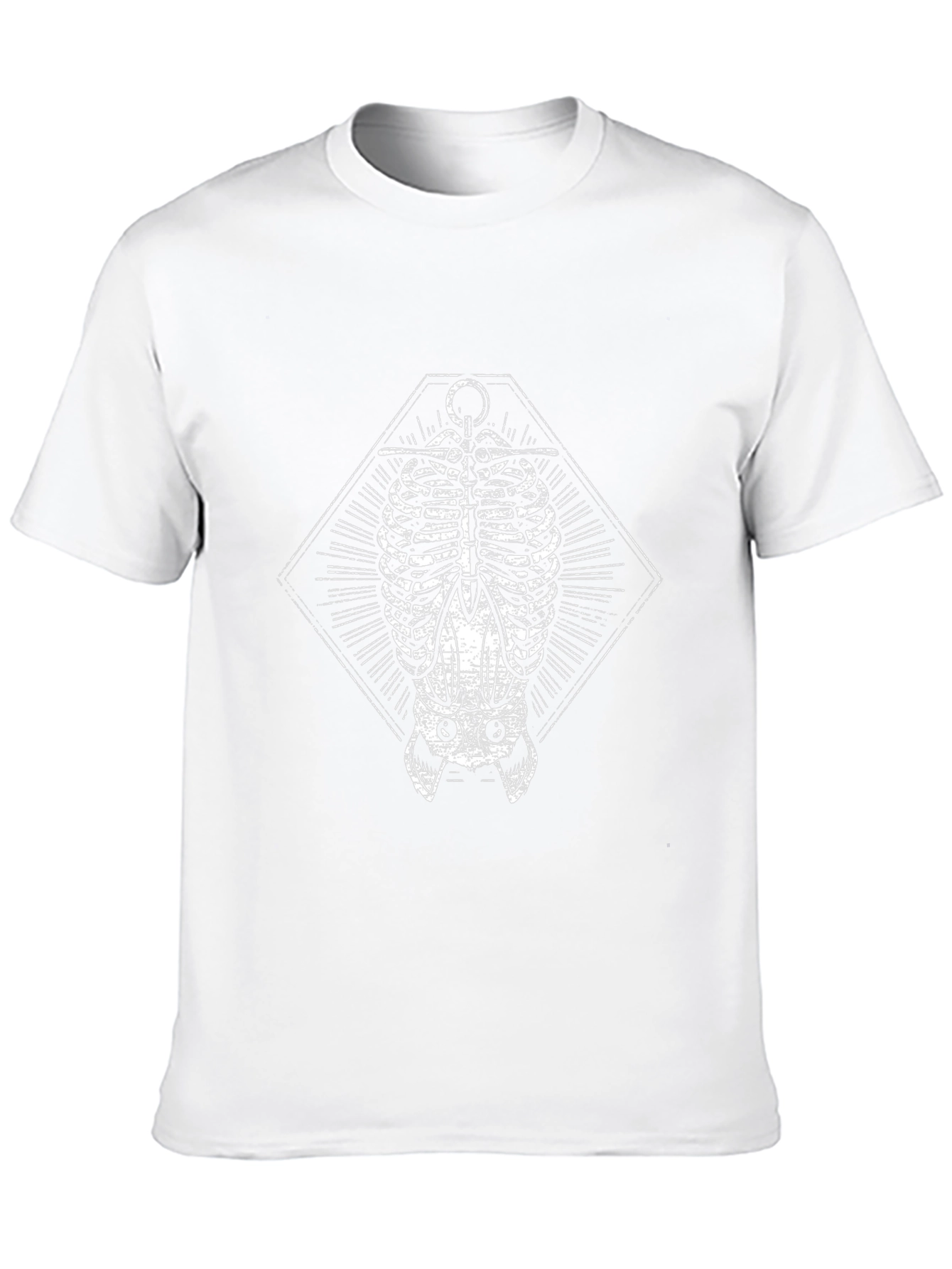 Bat Skeleton T-Shirt - Gothic Halloween Tee