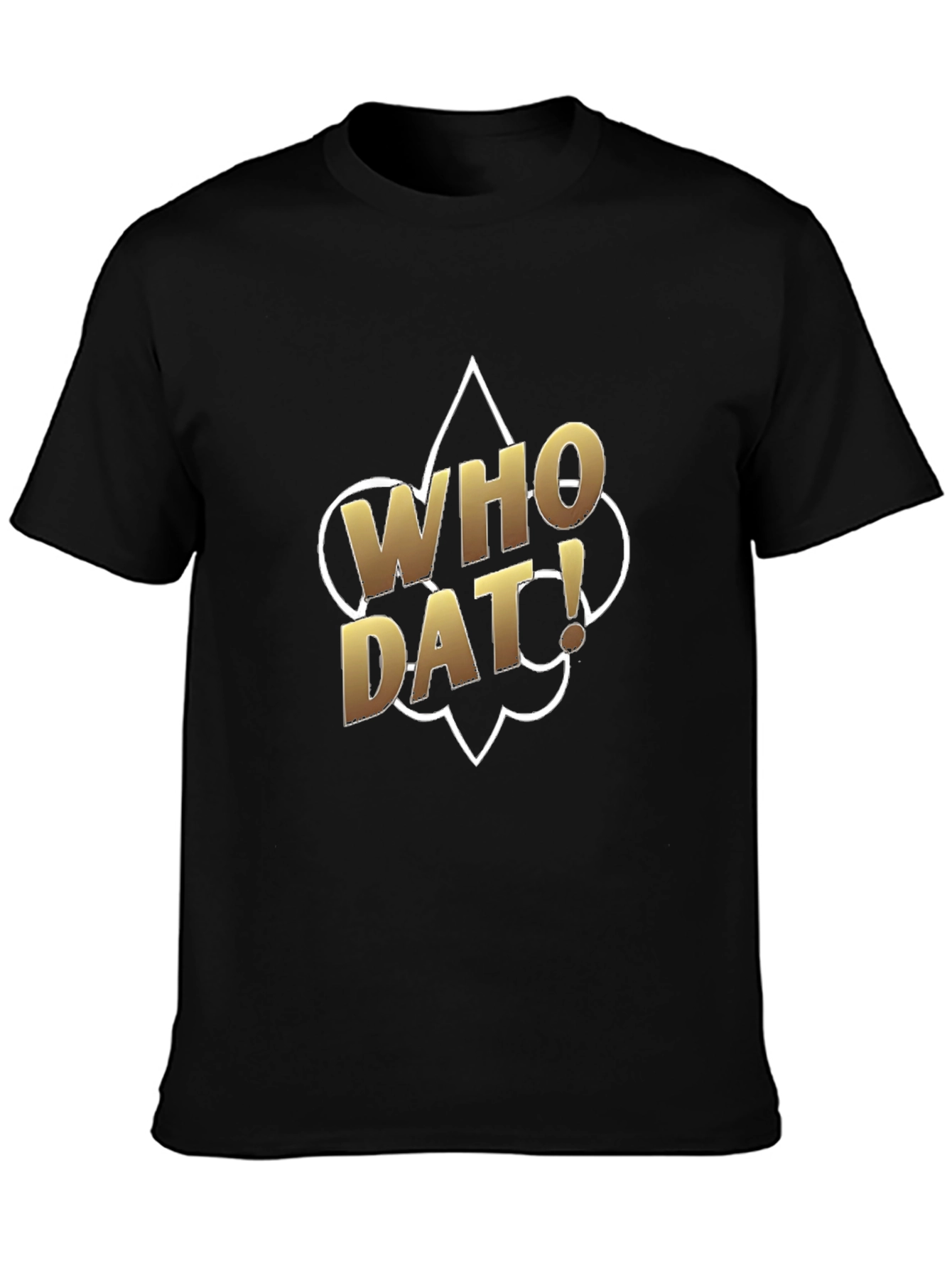 Who Dat! Black T-Shirt
