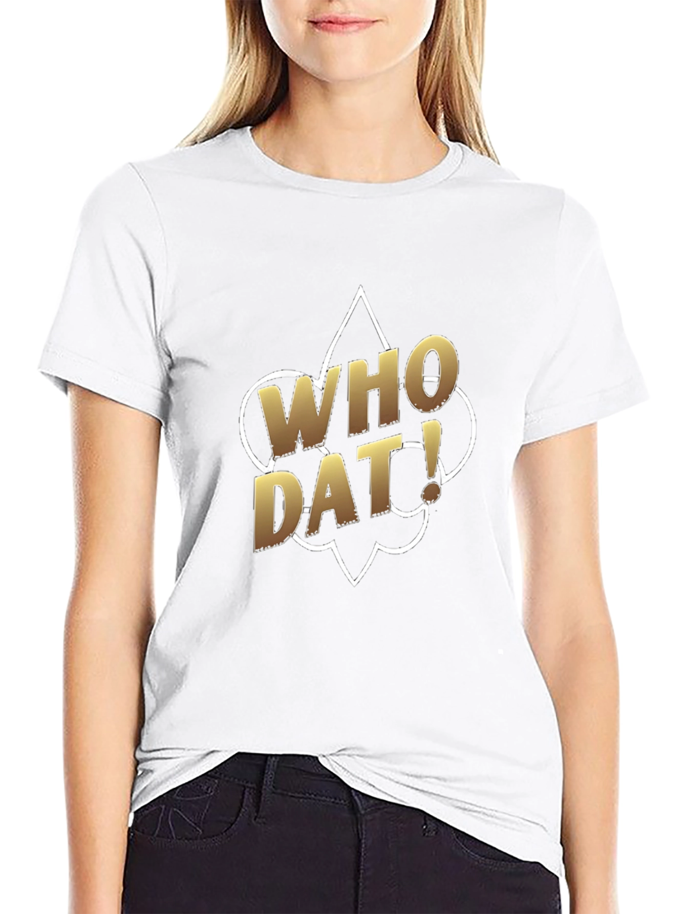 Who Dat! Black T-Shirt