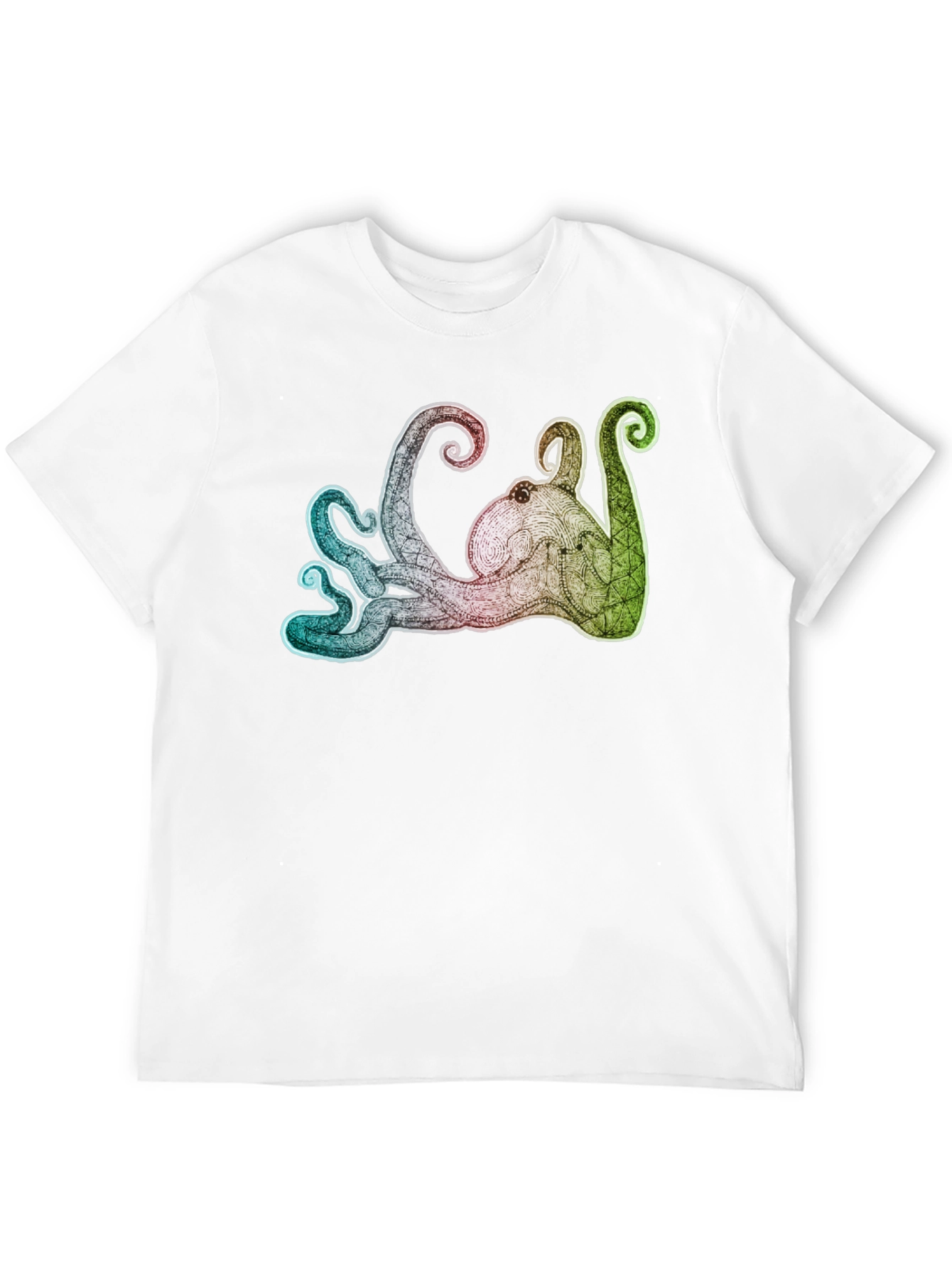 Octopus Graphic Tee - Mens Black T-Shirt