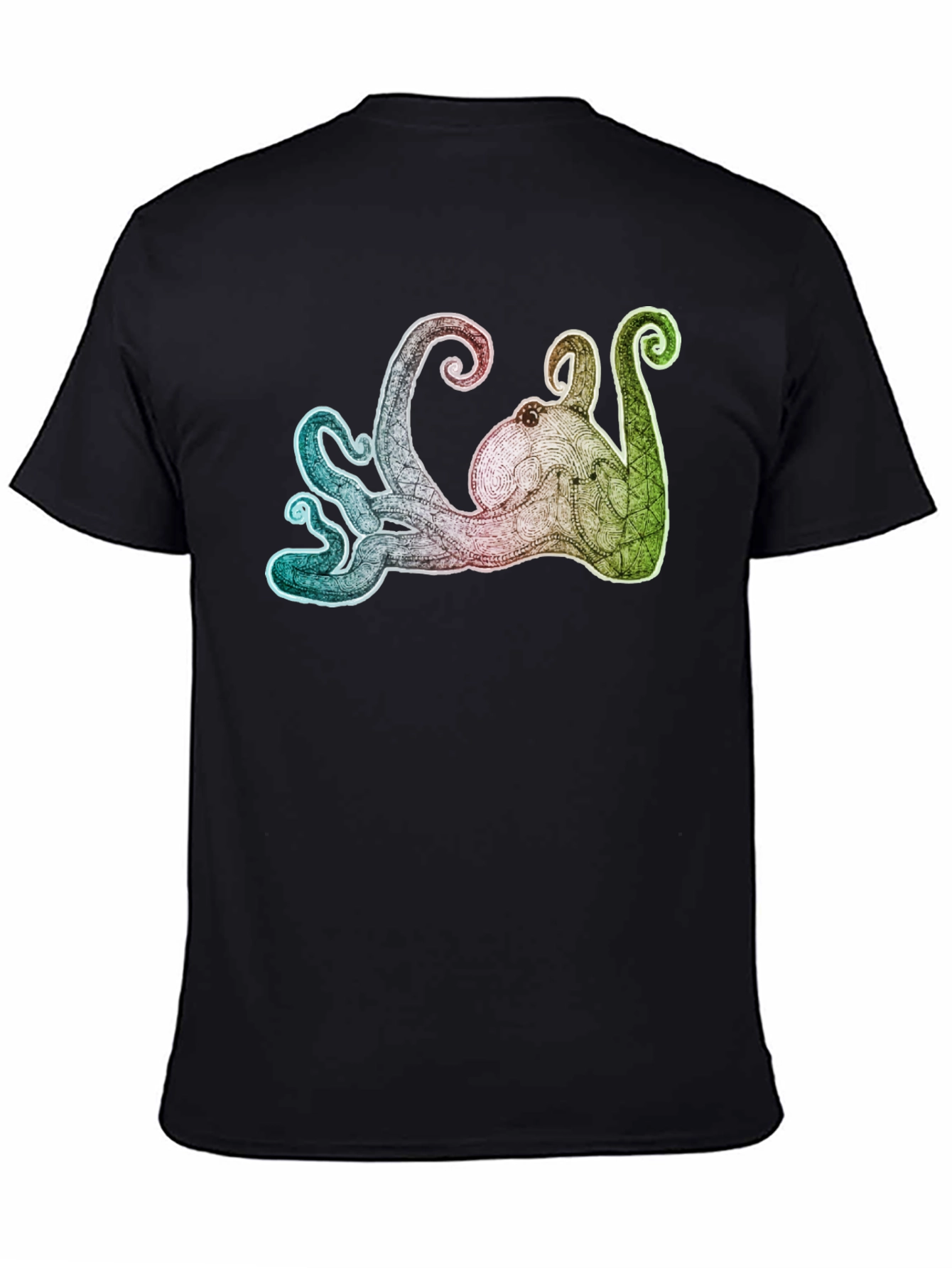 Octopus Graphic Tee - Mens Black T-Shirt