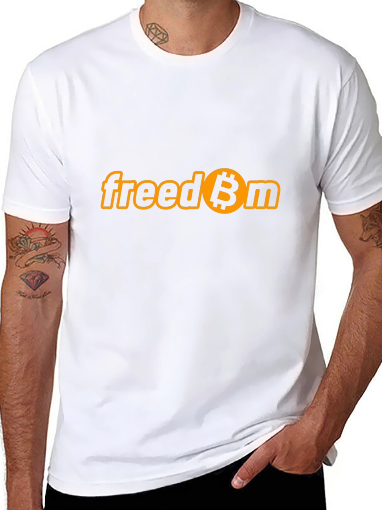 Bitcoin Freedom Graphic Tee - Cryptocurrency T-Shirt