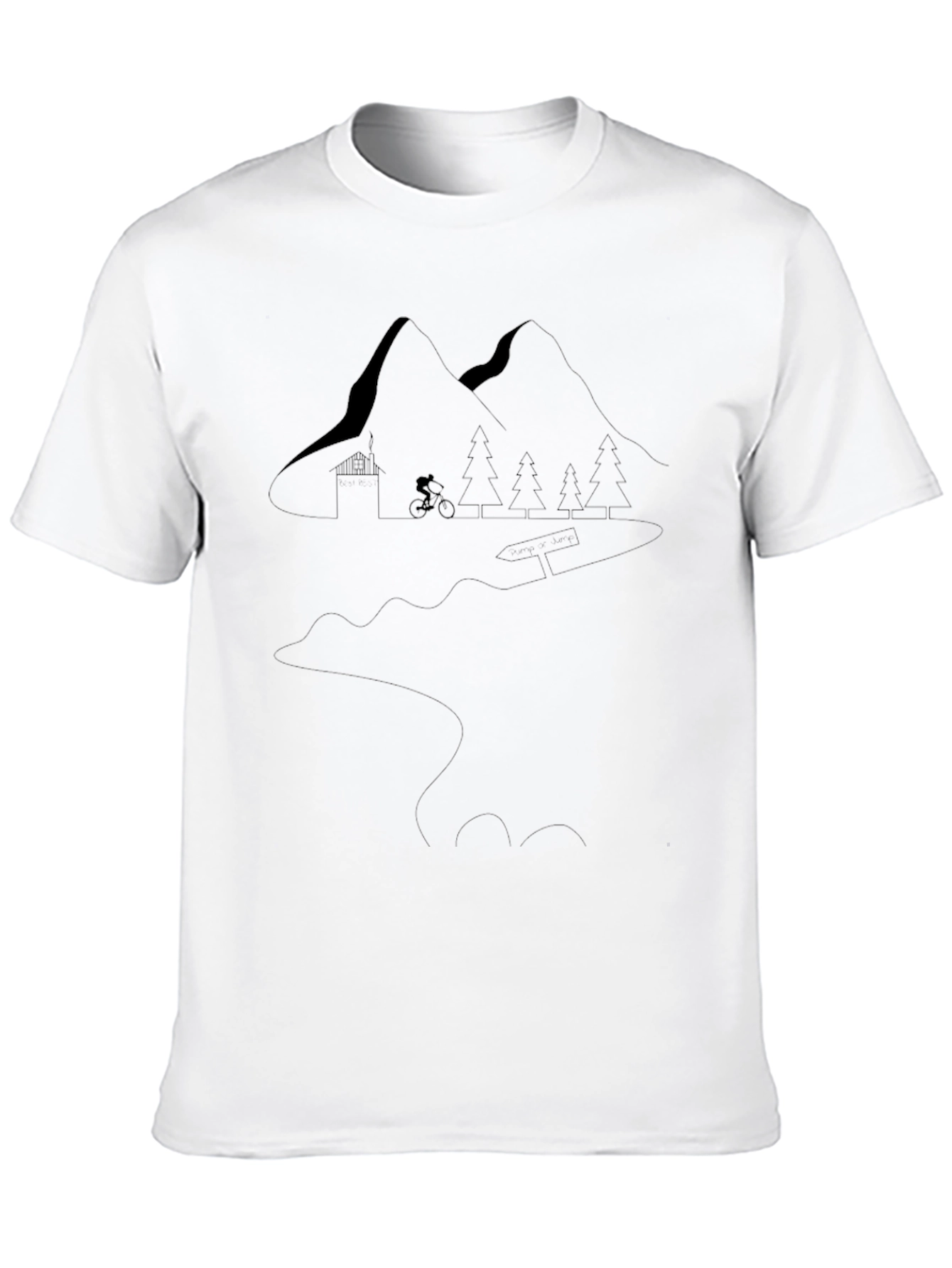 Mountain Biking Adventure Tee - Black