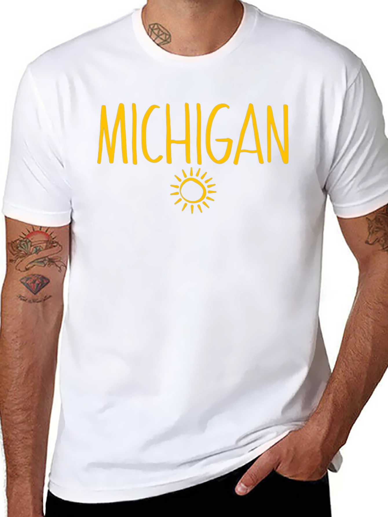 Michigan Sun Graphic T-Shirt