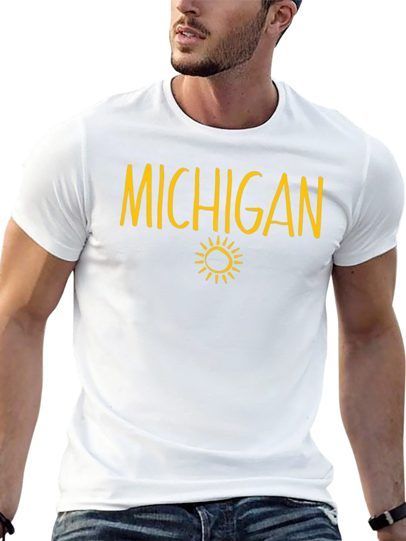 Michigan Sun Graphic T-Shirt