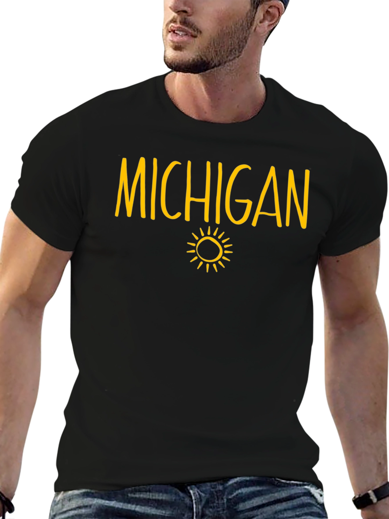 Michigan Sun Graphic T-Shirt