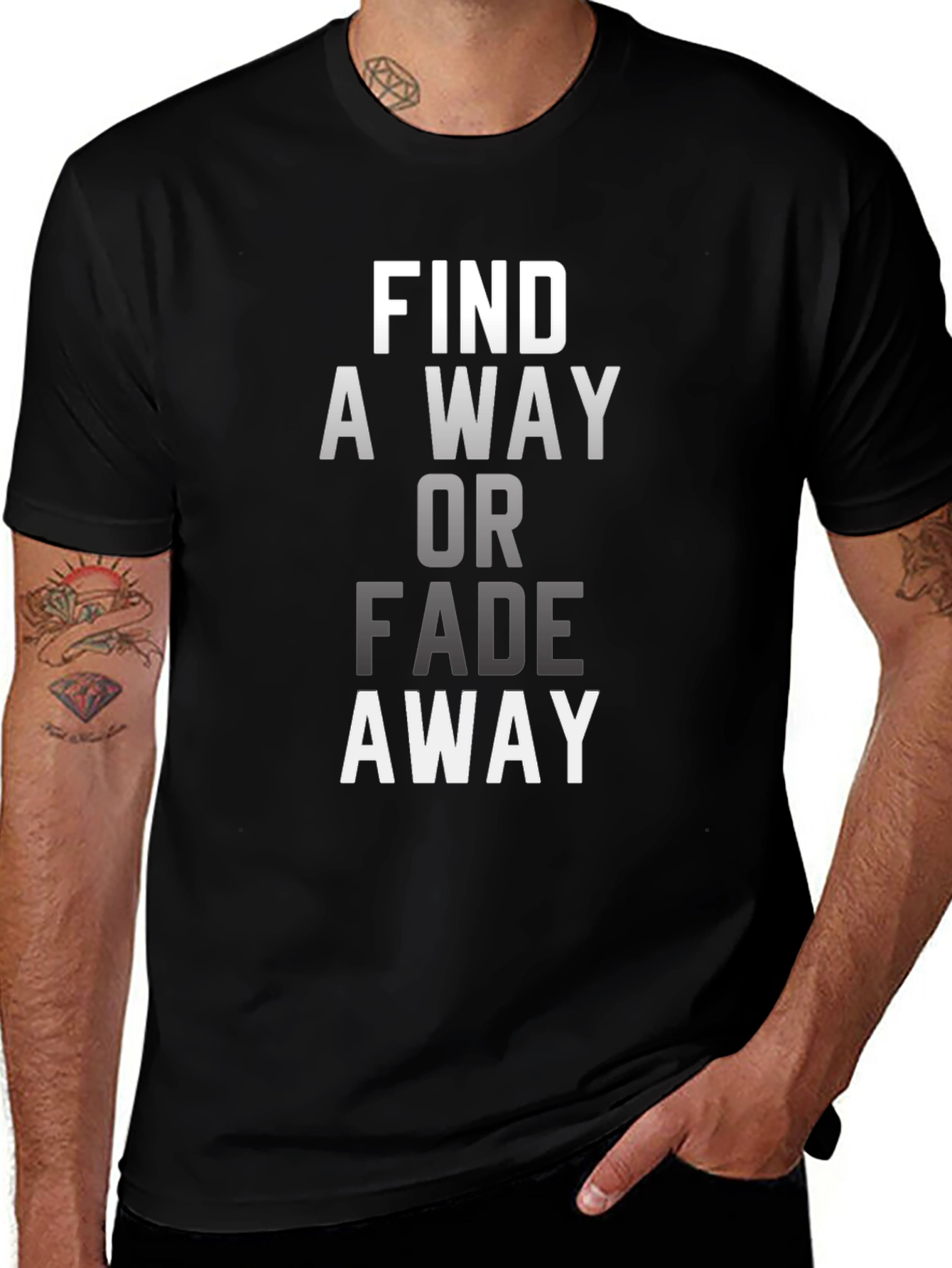 Find A Way T-Shirt - Motivational Black Tee