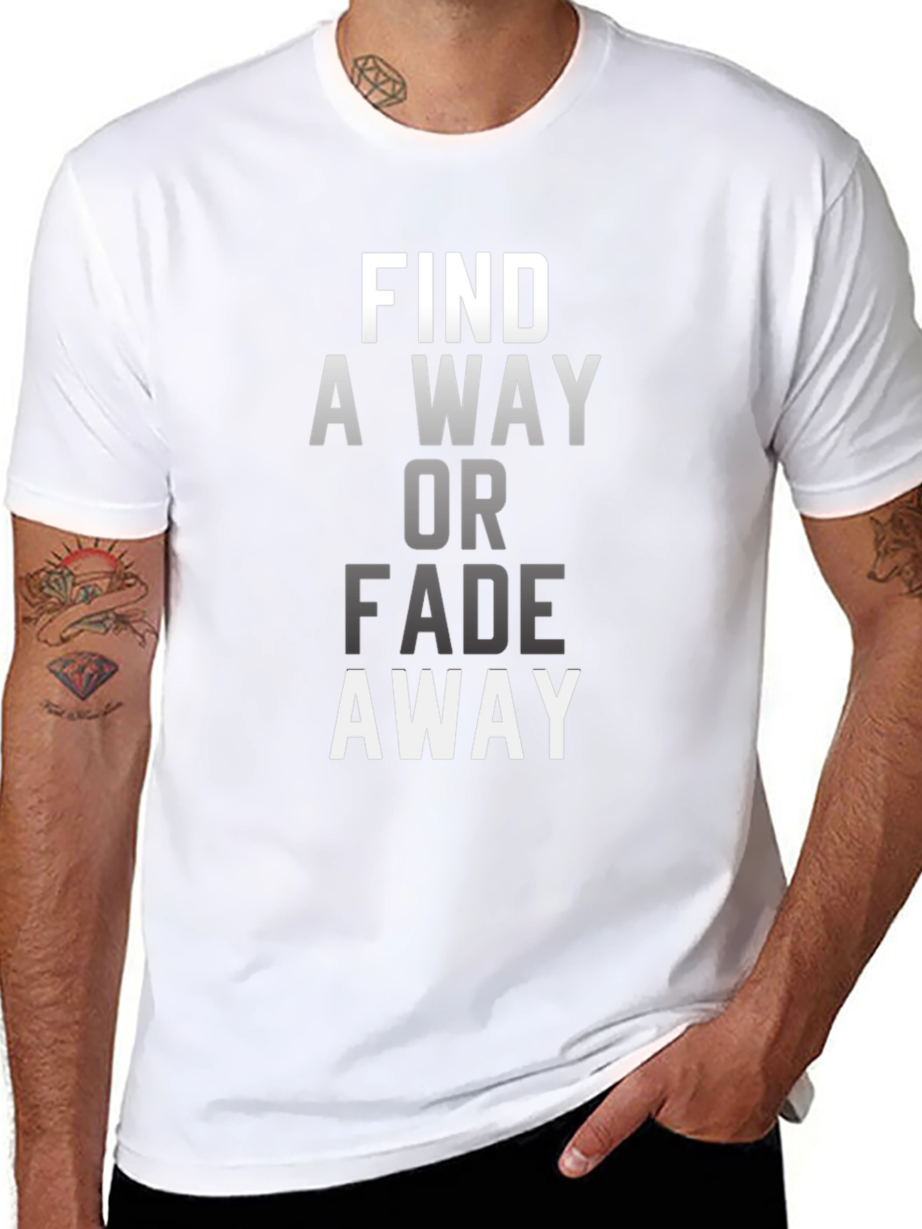 Find A Way T-Shirt - Motivational Black Tee