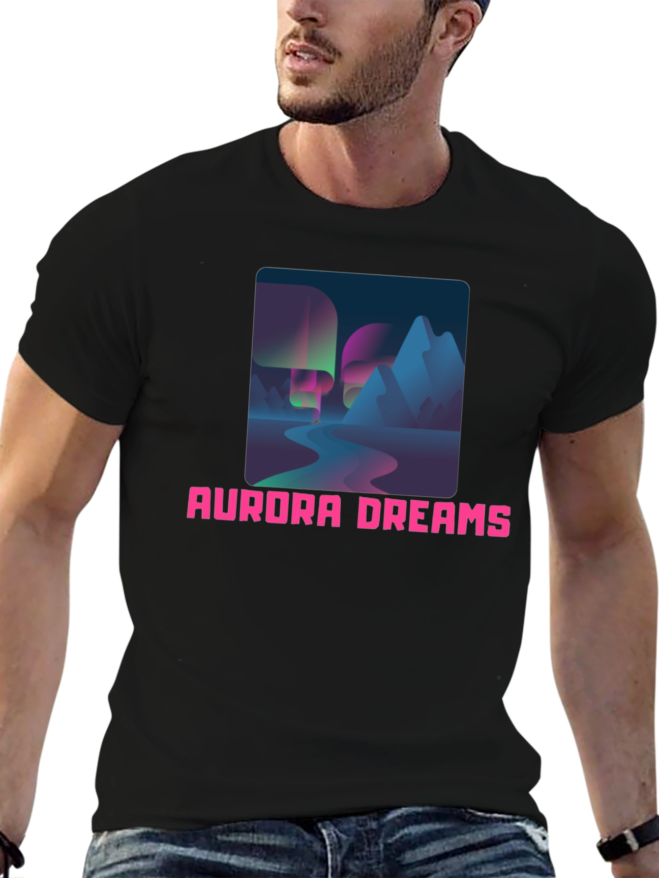 Aurora Dreams Graphic Tee - Stylish Comfort