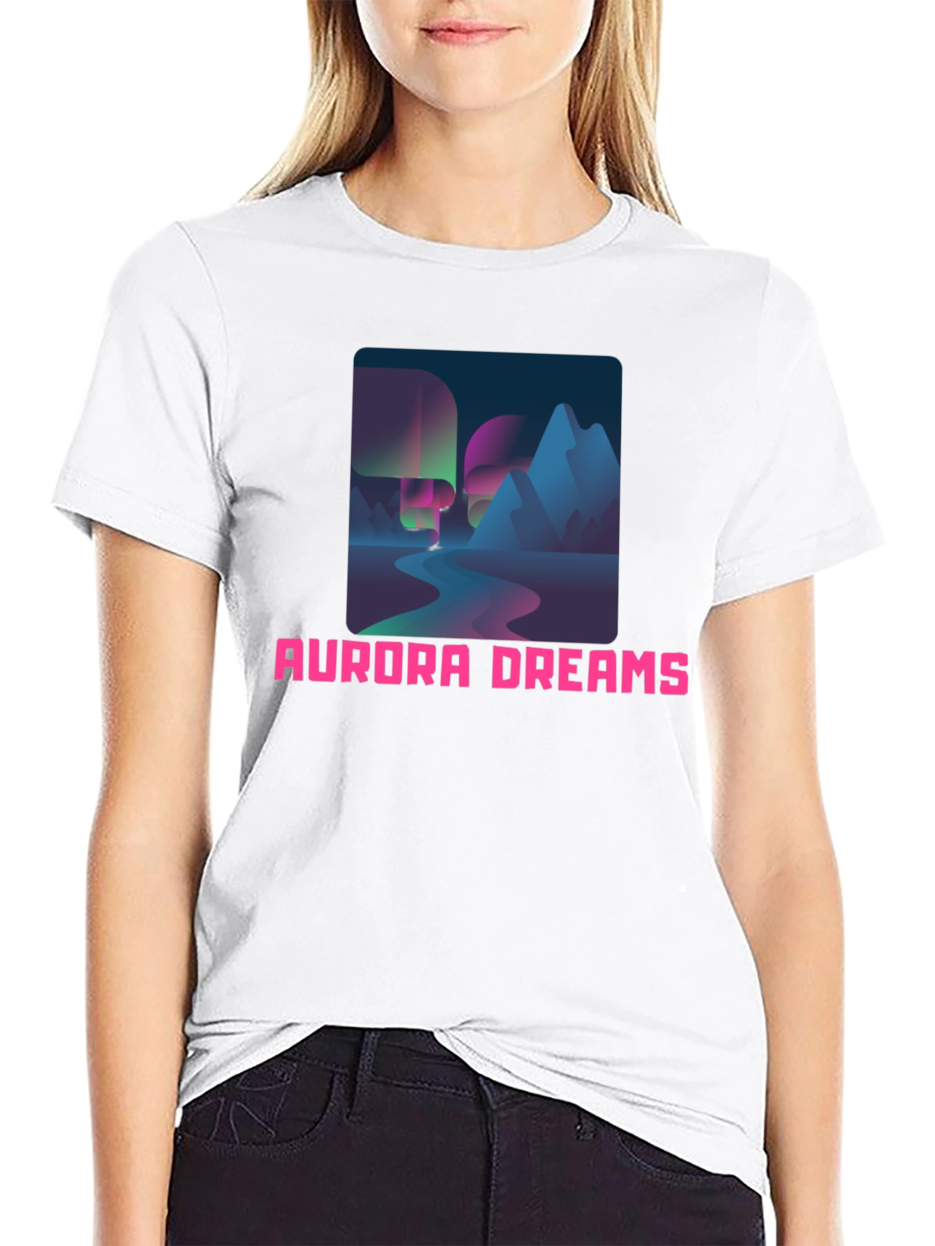 Aurora Dreams Graphic Tee - Stylish Comfort