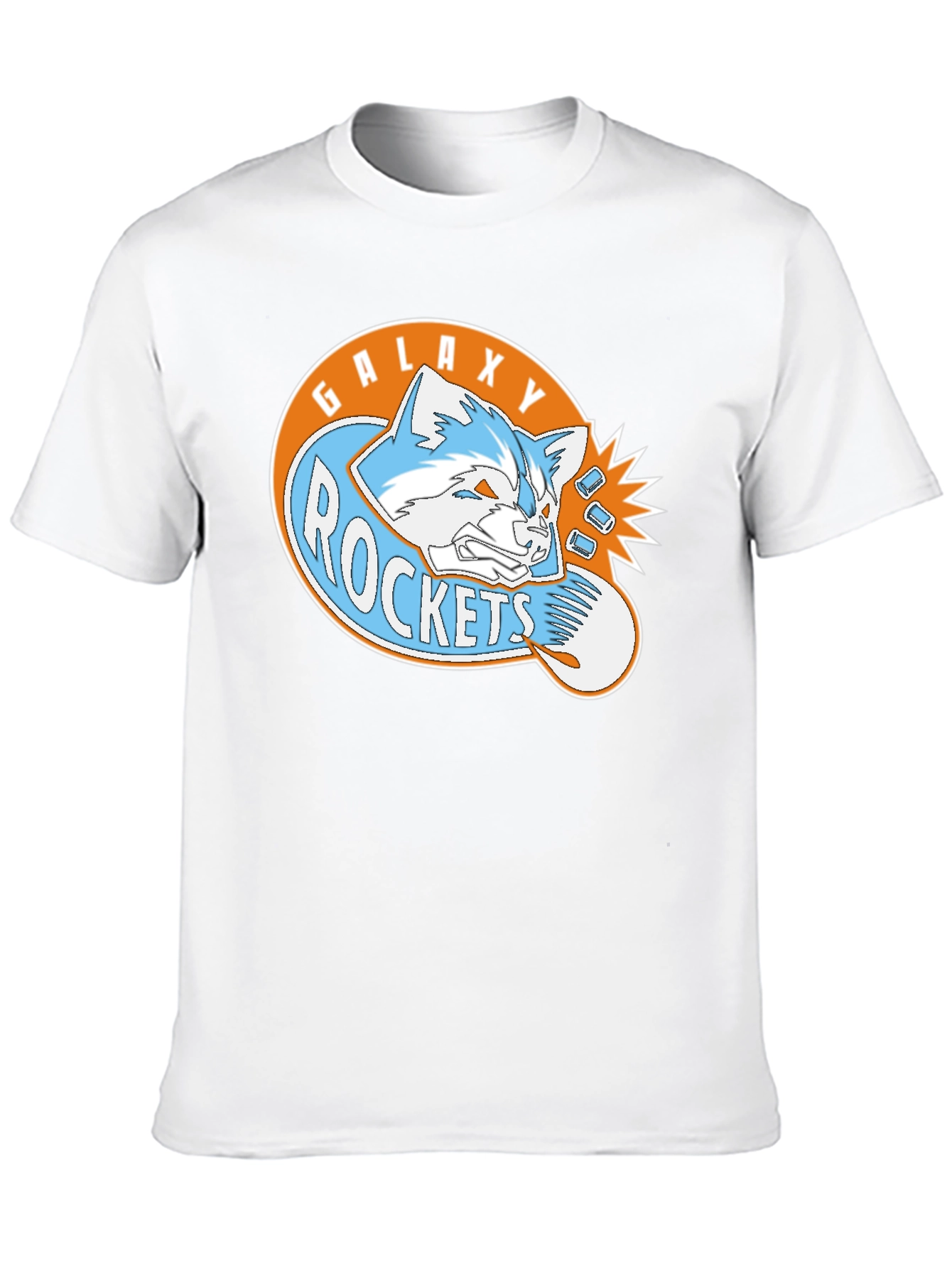 Galaxy Rockets Graphic Tee - Black Cotton Blend