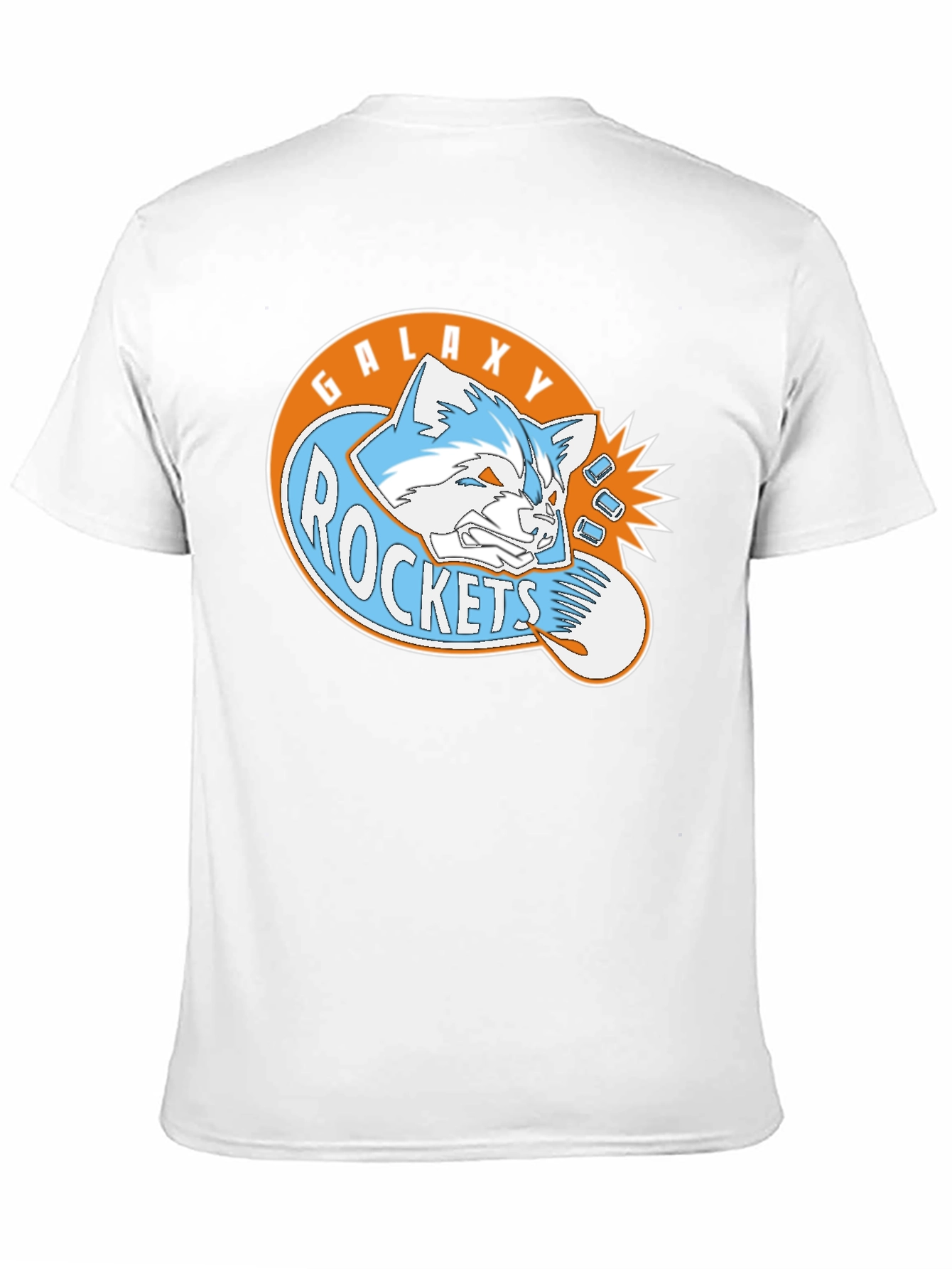 Galaxy Rockets Graphic Tee - Black Cotton Blend