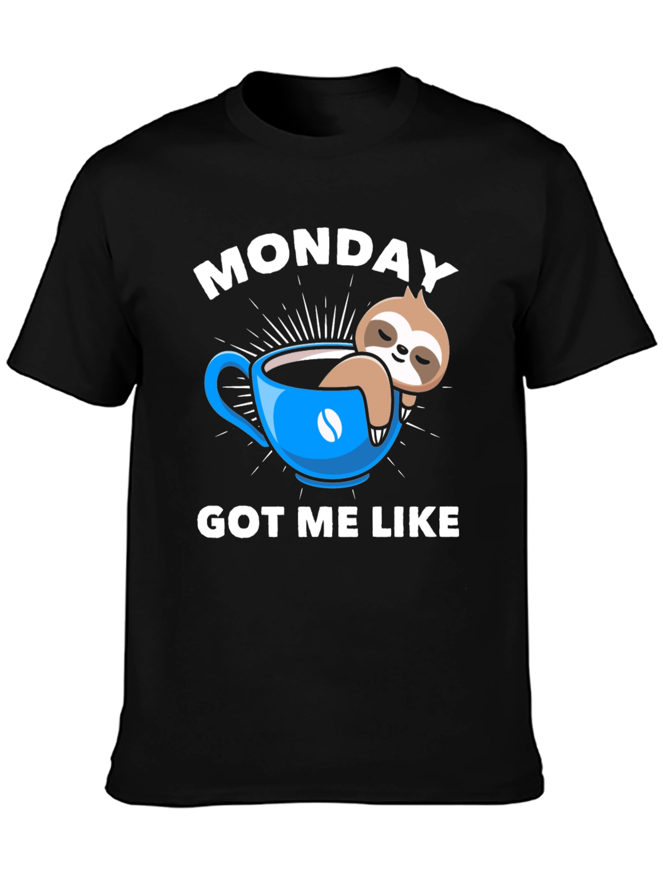 Monday Sloth Coffee T-Shirt