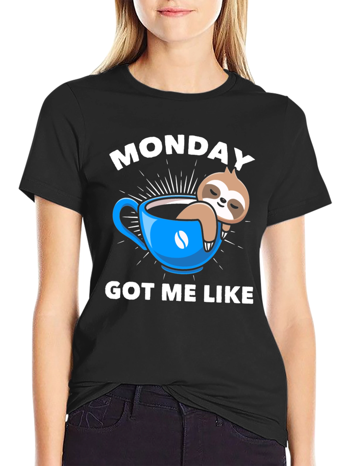 Monday Sloth Coffee T-Shirt