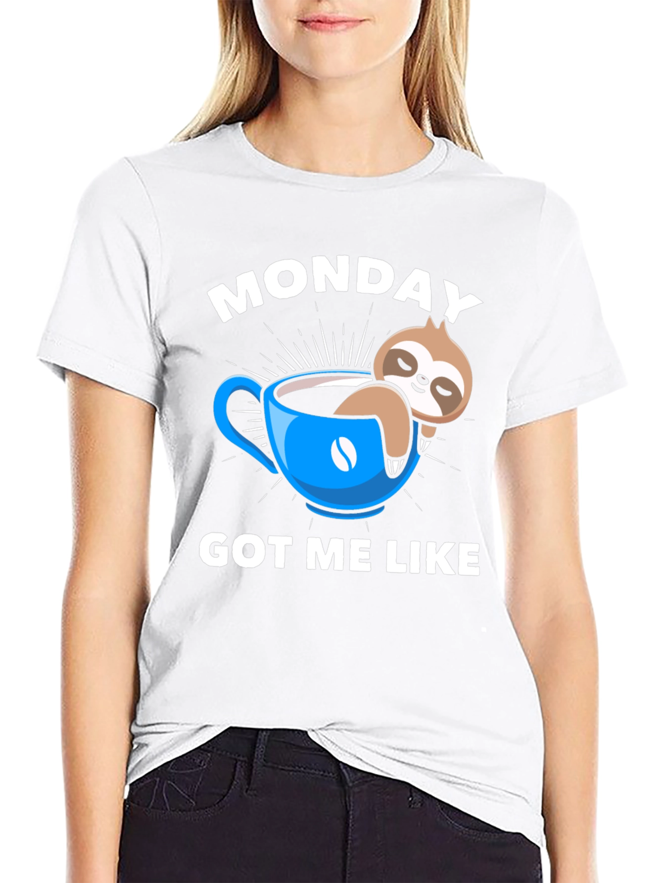 Monday Sloth Coffee T-Shirt