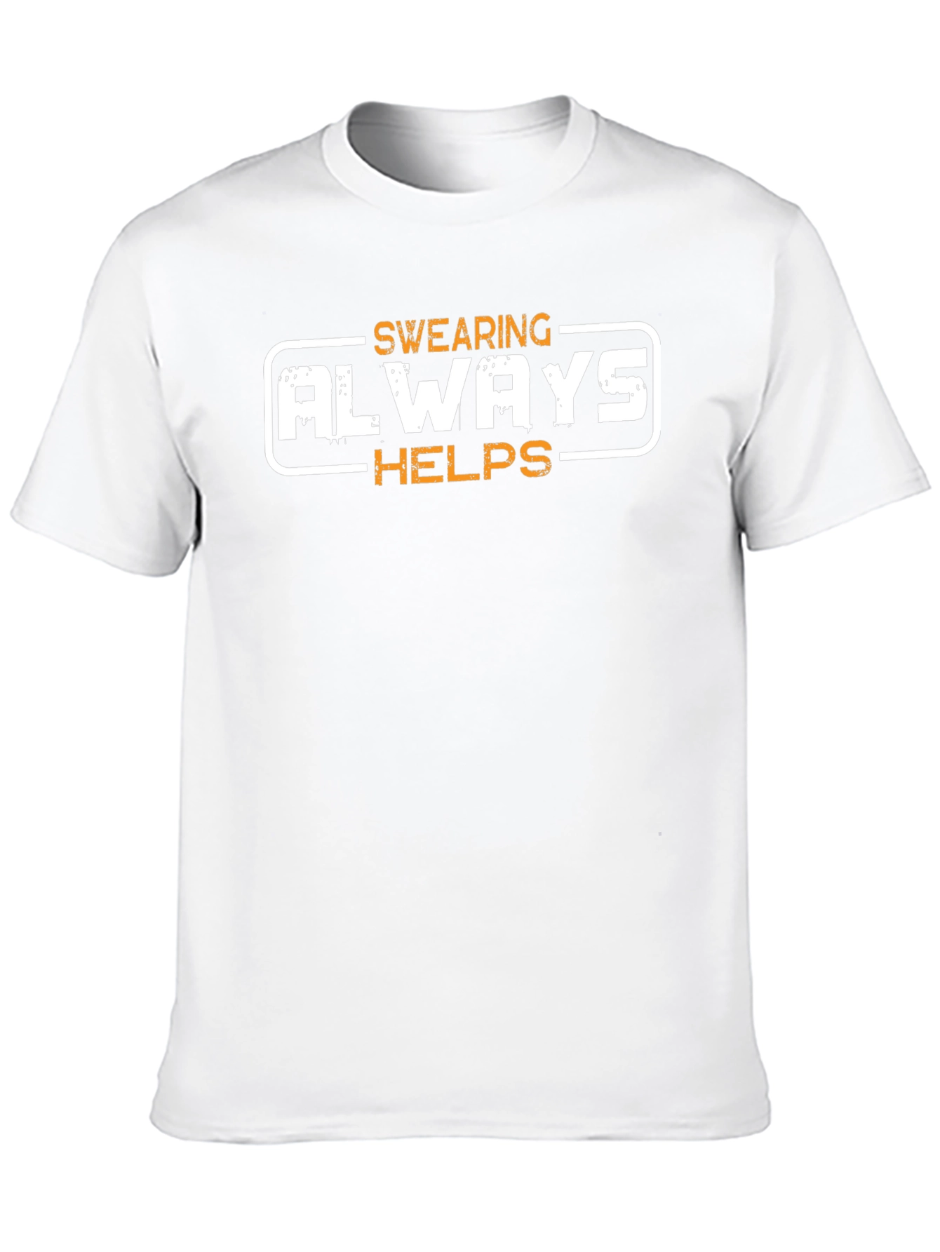 Swearing Always Helps Graphic Tee - Black