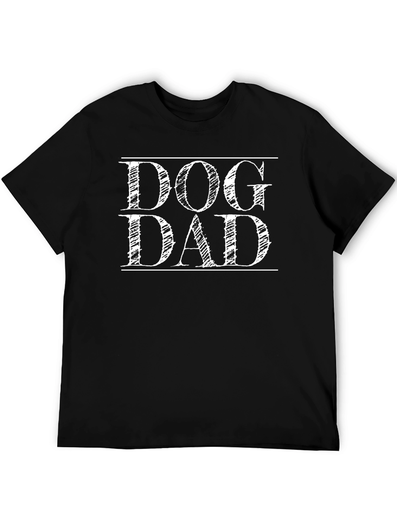 Dog Dad T-Shirt - Black Cotton Blend Tee