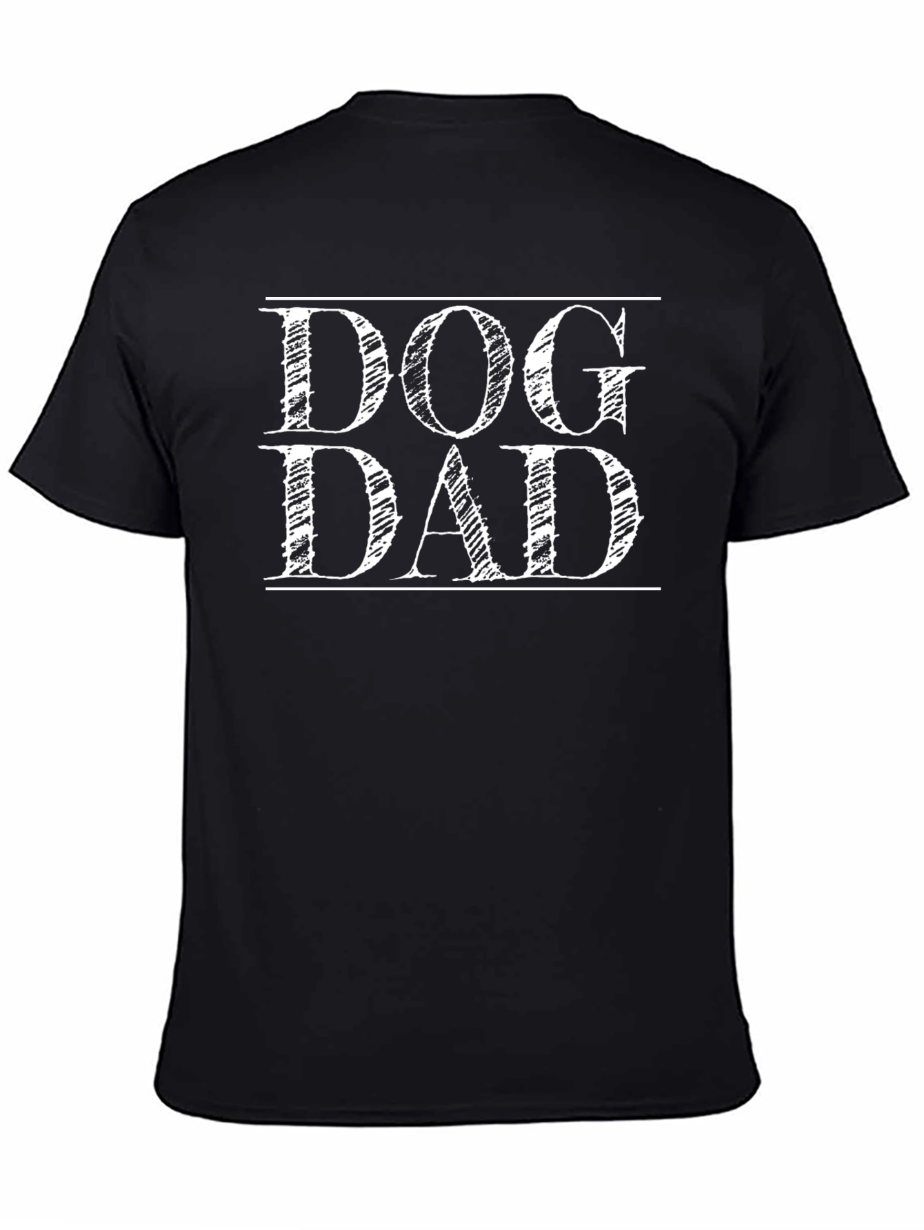 Dog Dad T-Shirt - Black Cotton Blend Tee