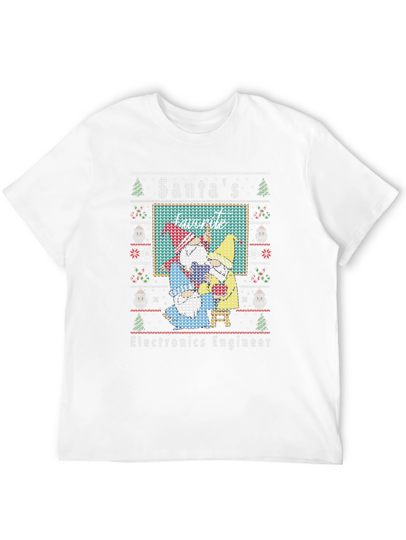 Santas Favorite Electronics Engineer Ugly Christmas Sweater T-Shirt