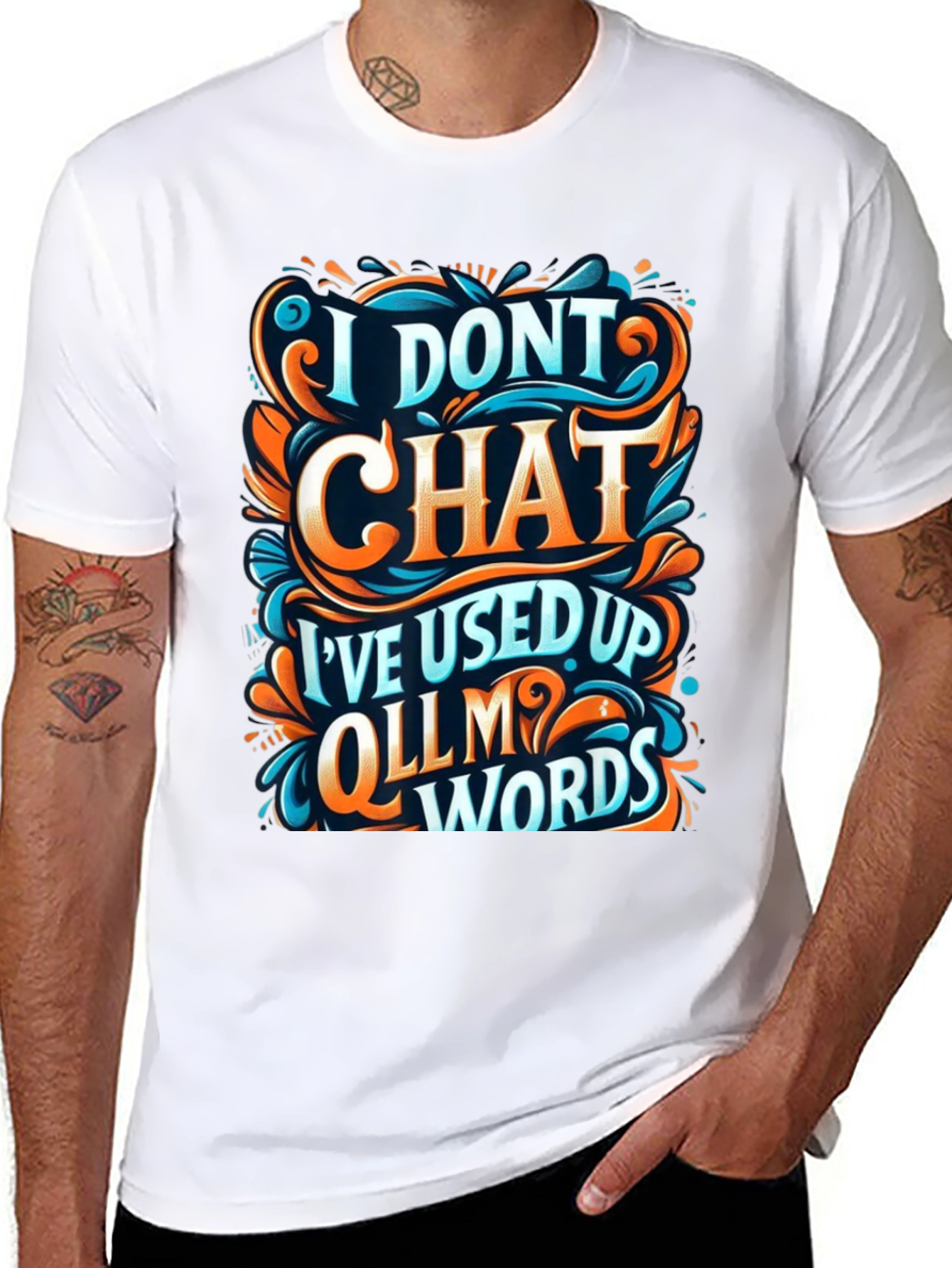 I Dont Chat Graphic Tee - Bold Statement T-Shirt