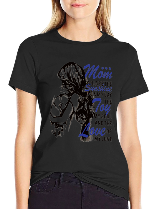 Mom Sunshine T-Shirt - Comfort Fit Black Tee